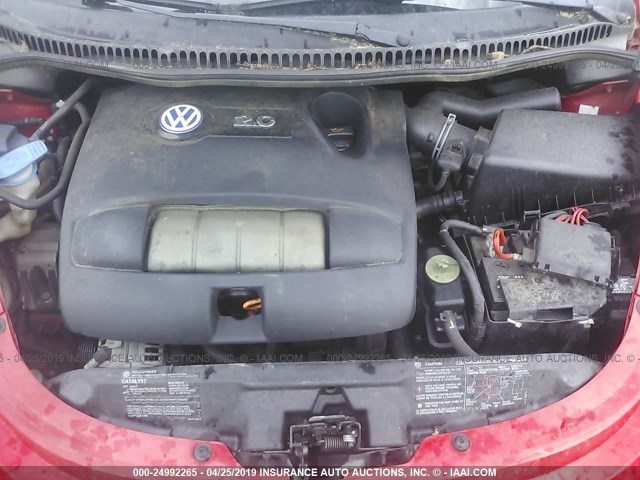 3VWCM21YX4M305457 - 2004 VOLKSWAGEN NEW BEETLE Rot Foto 10