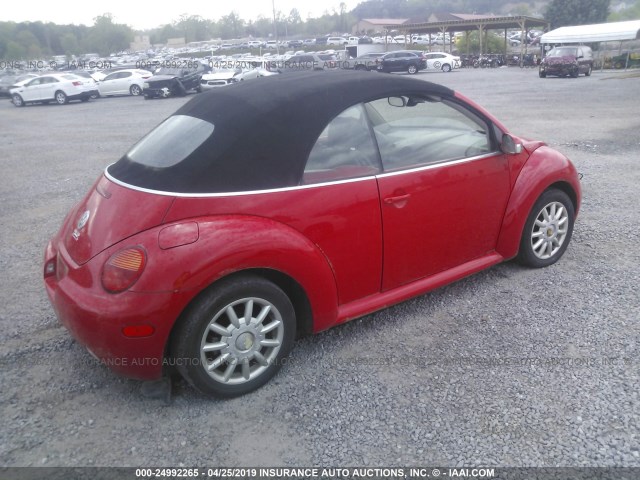 3VWCM21YX4M305457 - 2004 VOLKSWAGEN NEW BEETLE Rot Foto 4