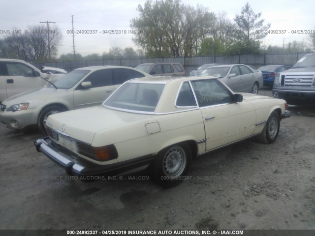 WDBBA45A0BB009415 - 1981 MERCEDES-BENZ 380 SL YELLOW photo 4