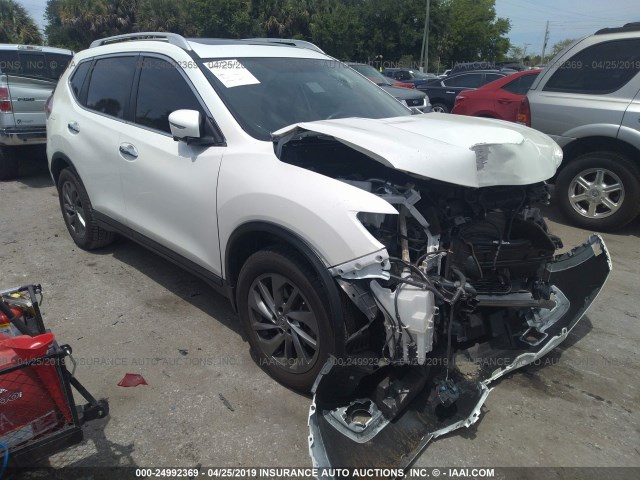 5N1AT2MT3FC914242 - 2015 NISSAN ROGUE S/SL/SV WHITE photo 1