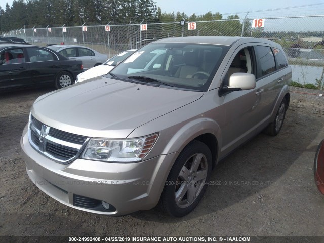 3D4GG57V29T158481 - 2009 DODGE JOURNEY SXT BEIGE photo 2