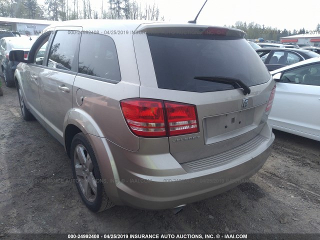 3D4GG57V29T158481 - 2009 DODGE JOURNEY SXT BEIGE photo 3