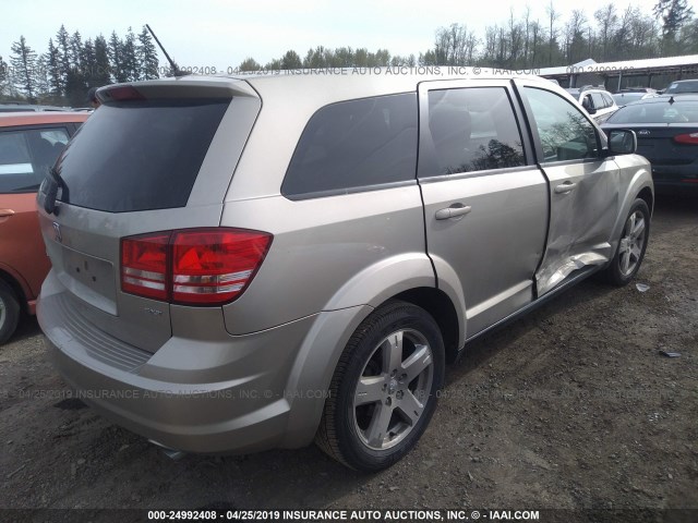 3D4GG57V29T158481 - 2009 DODGE JOURNEY SXT BEIGE photo 4