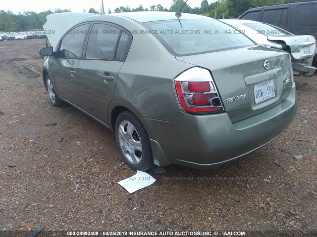 3N1AB61E67L707292 - 2007 NISSAN SENTRA 2.0/2.0S/2.0SL GREEN photo 3