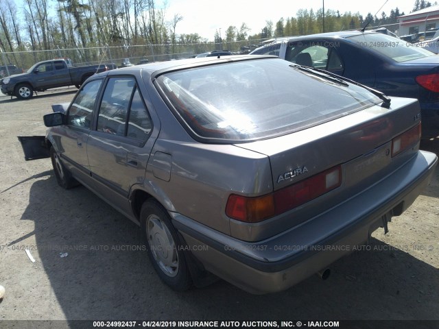 JH4DA1859KS004042 - 1989 ACURA INTEGRA LS SILVER photo 3