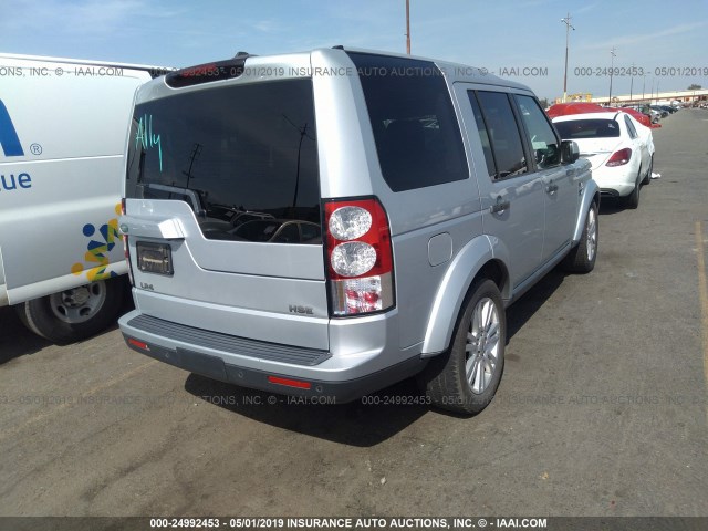 SALAK2D47BA555511 - 2011 LAND ROVER LR4 HSE LUXURY SILVER photo 4