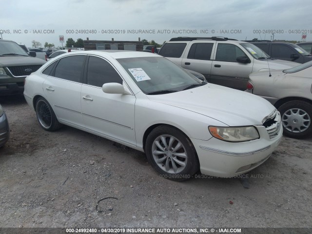 KMHFC46F56A098011 - 2006 HYUNDAI AZERA SE/LIMITED WHITE photo 1