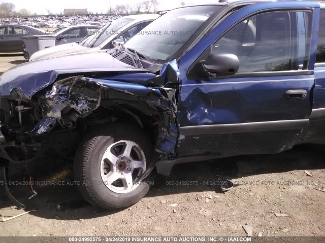 1GNDS13S252122747 - 2005 CHEVROLET TRAILBLAZER LS/LT BLUE photo 6