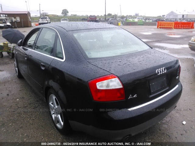 WAUJT68E53A357118 - 2003 AUDI A4 3.0 BLACK photo 3