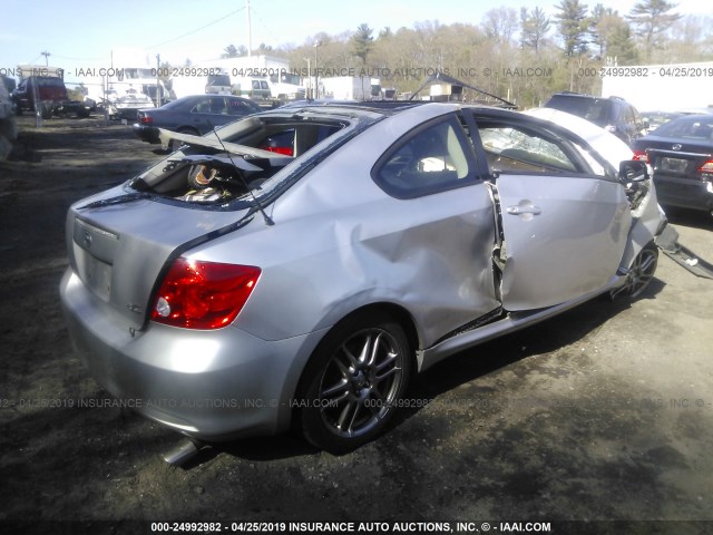JTKDE177960081285 - 2006 TOYOTA SCION TC SILVER photo 4