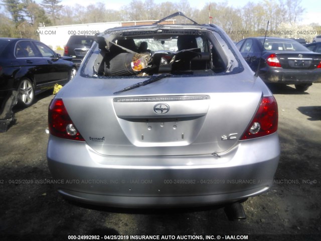 JTKDE177960081285 - 2006 TOYOTA SCION TC SILVER photo 8