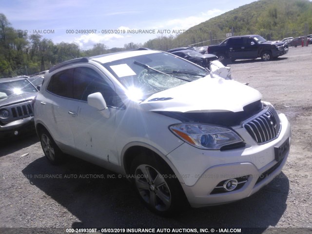 KL4CJGSB9DB096412 - 2013 BUICK ENCORE WHITE photo 1