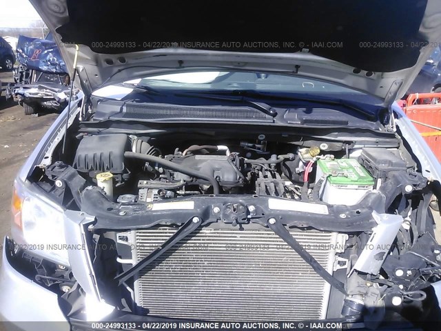 2D8HN54179R662490 - 2009 DODGE GRAND CARAVAN SXT SILVER photo 10