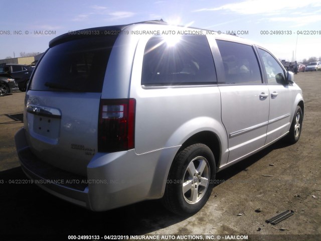 2D8HN54179R662490 - 2009 DODGE GRAND CARAVAN SXT SILVER photo 4