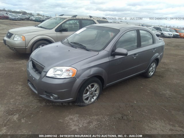 KL1TG5DE6BB231477 - 2011 CHEVROLET AVEO LT GRAY photo 2