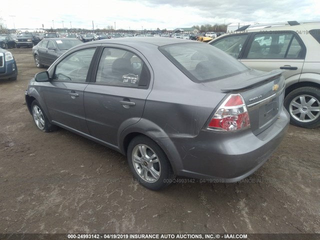 KL1TG5DE6BB231477 - 2011 CHEVROLET AVEO LT GRAY photo 3