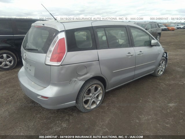 JM1CR29L280315230 - 2008 MAZDA 5 SILVER photo 4