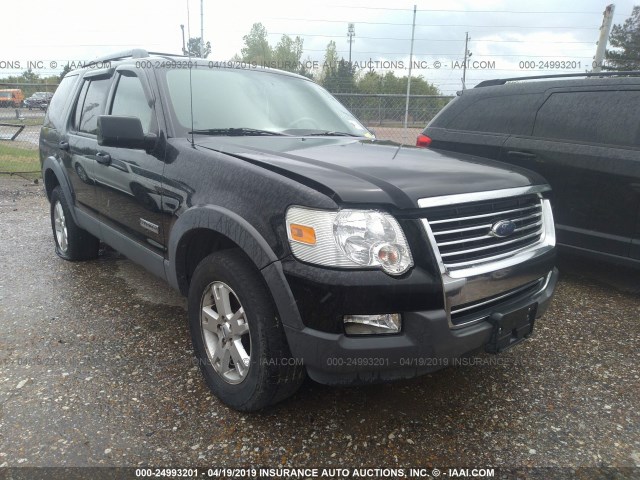 1FMEU73E06UA62697 - 2006 FORD EXPLORER XLT BLACK photo 1