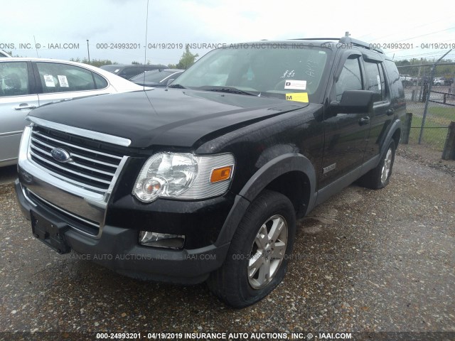 1FMEU73E06UA62697 - 2006 FORD EXPLORER XLT BLACK photo 2