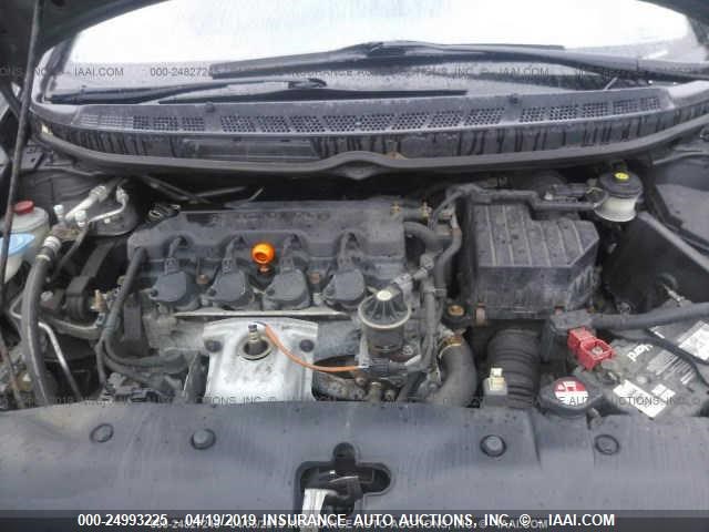 2HGFA1F80AH502841 - 2010 HONDA CIVIC GRAY photo 10