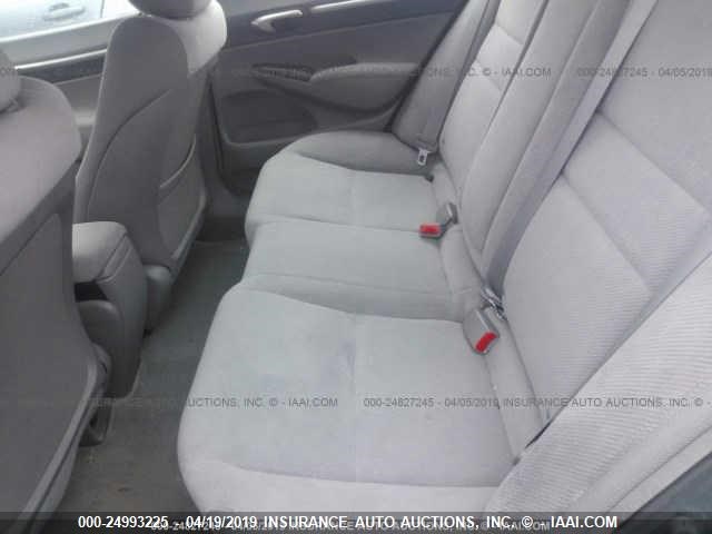 2HGFA1F80AH502841 - 2010 HONDA CIVIC GRAY photo 8