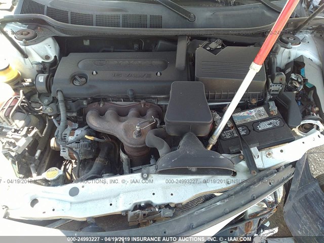 4T1BE46KX8U756462 - 2008 TOYOTA CAMRY CE/LE/XLE/SE WHITE photo 10