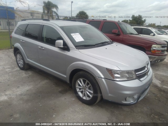 3C4PDCBG1ET178413 - 2014 DODGE JOURNEY SXT SILVER photo 1