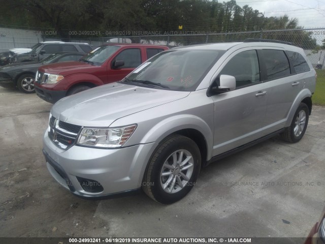 3C4PDCBG1ET178413 - 2014 DODGE JOURNEY SXT SILVER photo 2