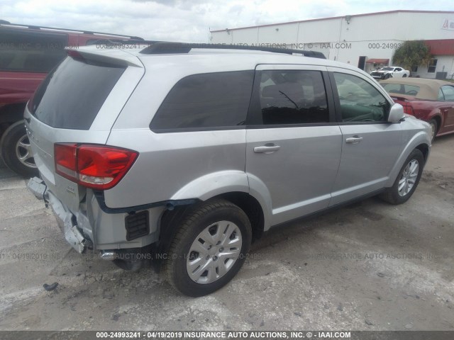 3C4PDCBG1ET178413 - 2014 DODGE JOURNEY SXT SILVER photo 4