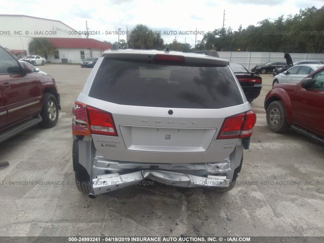 3C4PDCBG1ET178413 - 2014 DODGE JOURNEY SXT SILVER photo 6