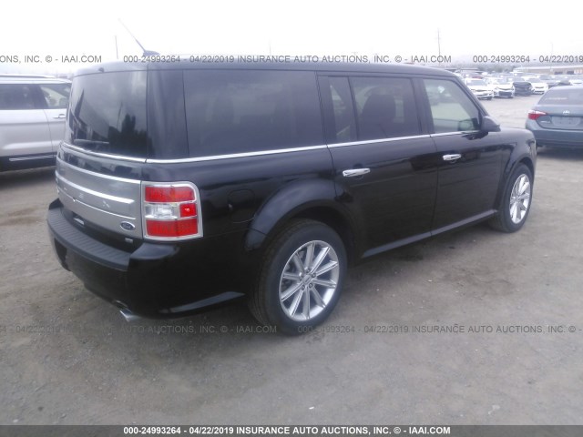 2FMHK6D87KBA13650 - 2019 FORD FLEX LIMITED BLACK photo 4