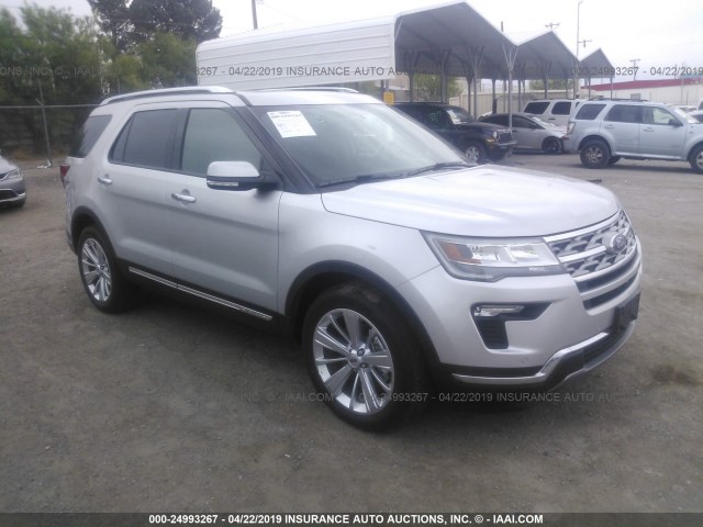 1FM5K8F88KGB10442 - 2019 FORD EXPLORER LIMITED SILVER photo 1