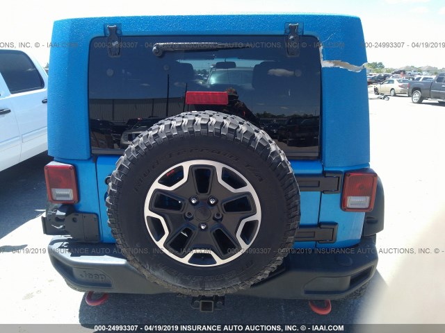 1C4HJWFGXGL108626 - 2016 JEEP WRANGLER UNLIMITE RUBICON BLUE photo 6