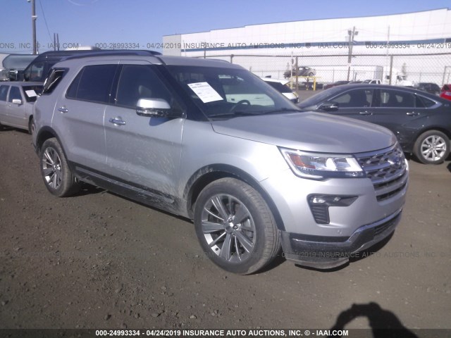 1FM5K7F8XJGA57347 - 2018 FORD EXPLORER LIMITED SILVER photo 1