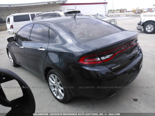 1C3CDFCH5DD711735 - 2013 DODGE DART LIMITED/R/T GRAY photo 3