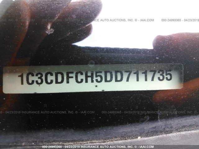 1C3CDFCH5DD711735 - 2013 DODGE DART LIMITED/R/T GRAY photo 9