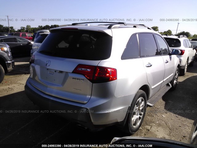 2HNYD28659H505191 - 2009 ACURA MDX TECHNOLOGY SILVER photo 4