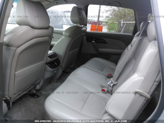 2HNYD28659H505191 - 2009 ACURA MDX TECHNOLOGY SILVER photo 8