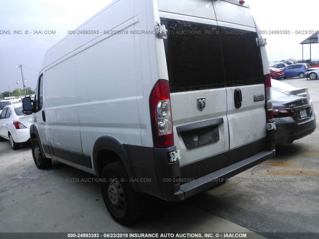 3C6TRVBG1JE106144 - 2018 RAM PROMASTER 1500 1500 HIGH WHITE photo 3