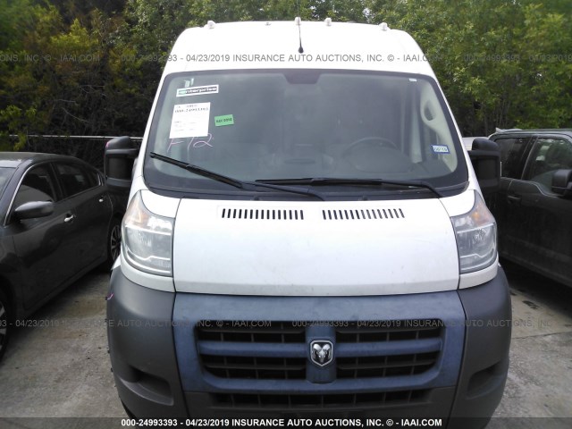 3C6TRVBG1JE106144 - 2018 RAM PROMASTER 1500 1500 HIGH WHITE photo 6