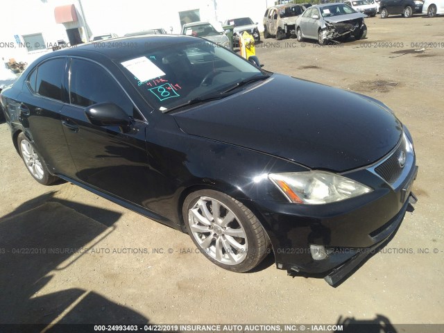 JTHBK262485077622 - 2008 LEXUS IS 250 BLACK photo 1