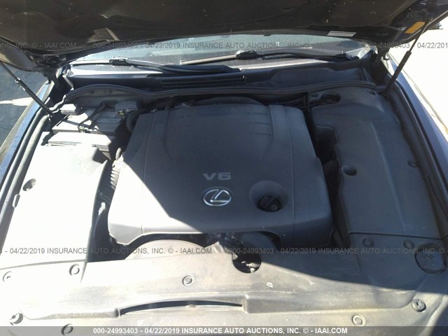 JTHBK262485077622 - 2008 LEXUS IS 250 BLACK photo 10