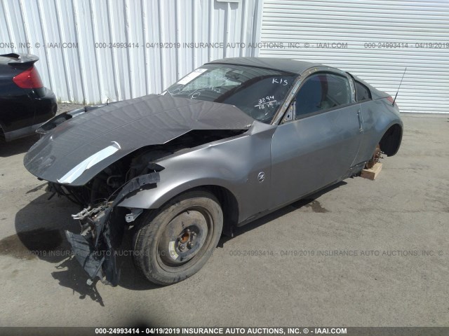 JN1AZ34D06M305690 - 2006 NISSAN 350Z COUPE GRAY photo 2