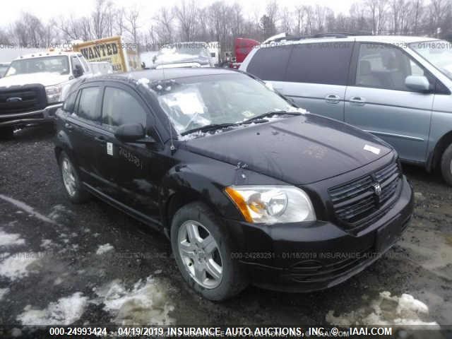 1B3HB28C78D691007 - 2008 DODGE CALIBER BLACK photo 1