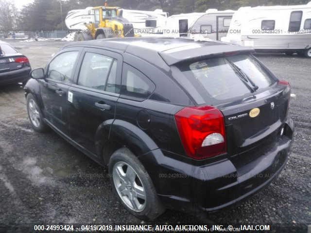 1B3HB28C78D691007 - 2008 DODGE CALIBER BLACK photo 3