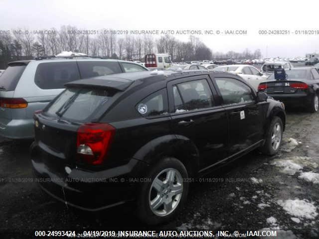 1B3HB28C78D691007 - 2008 DODGE CALIBER BLACK photo 4