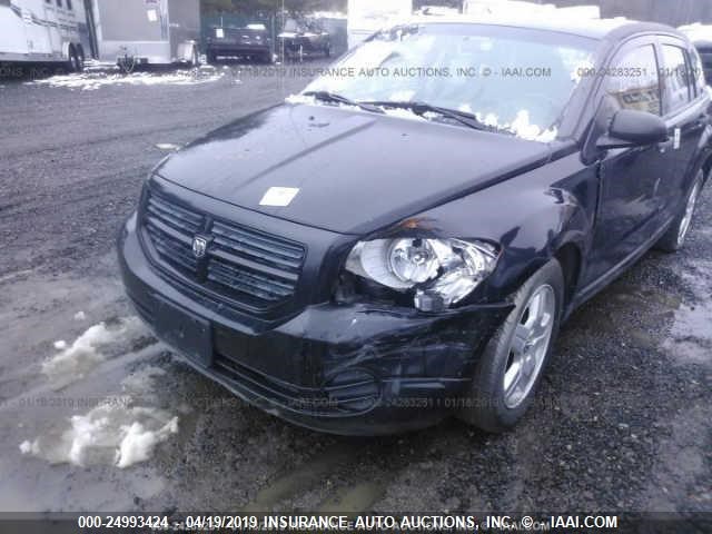 1B3HB28C78D691007 - 2008 DODGE CALIBER BLACK photo 6