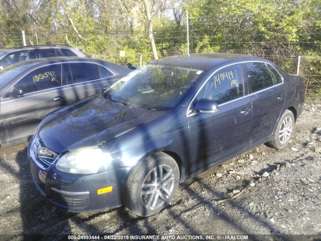 3VWRF71K86M788950 - 2006 VOLKSWAGEN JETTA 2.5 Dark Blue photo 2