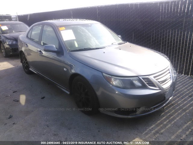 YS3FB49Y481116286 - 2008 SAAB 9-3 2.0T GRAY photo 1