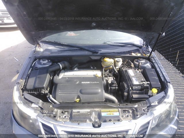 YS3FB49Y481116286 - 2008 SAAB 9-3 2.0T GRAY photo 10